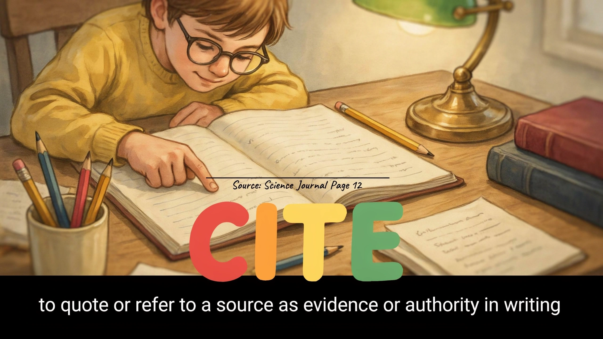 English Illustration for cite